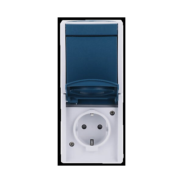 Busch-Jaeger Kombination SCHUKO Steckdose, mit Wipp. 2601/6/20 EBW-53